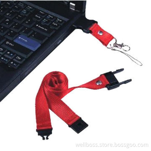 USB Lanyard with Badge Reel for Id Card Holder Silkscreen Printing your Company Logo